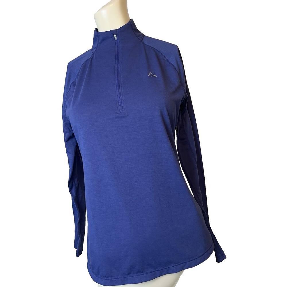 Laikus Merino Blend Pullover Women's Mediumโ Blue Quarter Zip Dri Release